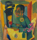 Den maler selvportræt - Ernst Ludwig Kirchner — visning af kunstværket