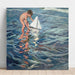 Reproduktion af maleriet Le petit voilier - Joaquín Sorolla