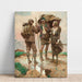 Reproduktion af maleriet Le pont - Dean Cornwell