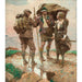 Reproduktion af maleriet Le pont - Dean Cornwell
