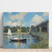 Reproduktion af maleriet Le pont à Argenteuil - Claude Monet