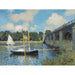 Reproduktion af maleriet Le pont à Argenteuil - Claude Monet