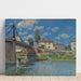 Reproduktion af maleriet Le pont à Villeneuve-la-Garenne - Alfred Sisley