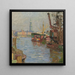 Le port de Hambourg - Carl Moll — indrammet kunstværk på væggen