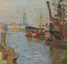 Le port de Hambourg - Carl Moll — visning af kunstværket