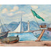 Reproduktion af maleriet Le port de Saint-Tropez - Henri Lebasque