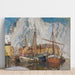 Reproduktion af maleriet Le port de Svolvær, Lofoten - Anna Boberg