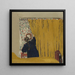 Le rideau jaune - Édouard Vuillard — indrammet kunstværk på væggen