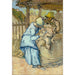 Reproduktion af maleriet Le tondeur de moutons (d'après Millet) - Vincent van Gogh