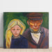 Reproduktion af maleriet Den gamle fisker og hans datter - Edvard Munch