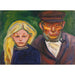 Reproduktion af maleriet Den gamle fisker og hans datter - Edvard Munch
