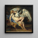Leda og svanen - Théodore Géricault — indrammet kunstværk på væggen
