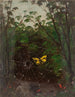 Papillon-maleri i et spindelvæv - Lemuel Maynard Wiles — visning af kunstværket