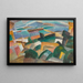Landskabsmaleri - Leo Gestel — indrammet kunstværk på væggen