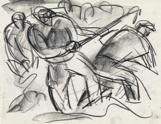 Leo Gestel - Studieblad met mannen aan het werk.webp
