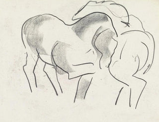 Studieblad med heste - Leo Gestel — visning af kunstværket
