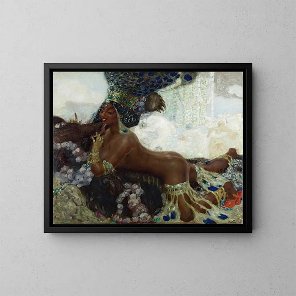 Bajadeh - Leo Putz — indrammet kunstværk på væggen