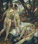 Les Baigneurs Hartmannsberg - Leo Putz — visning af kunstværket