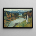 Föhn Kampenwand Chiemsee - Leo Putz — indrammet kunstværk på væggen