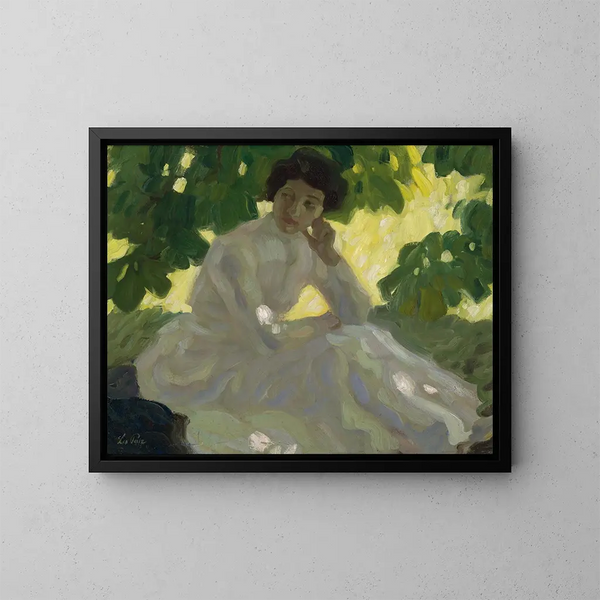 Sommerdag Maleri - Leo Putz — indrammet kunstværk på væggen