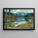 Kampenwand Chiemsee - Leo Putz — indrammet kunstværk på væggen