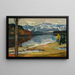 Kampenwand VI - Leo Putz — indrammet kunstværk på væggen