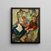 Lisl et Buberl - Leo Putz — indrammet kunstværk på væggen