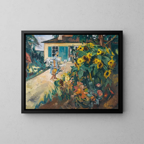 Mon jardin - Leo Putz — indrammet kunstværk på væggen