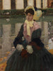Portrait af Veronika Kirmaier i Schleissheim-haven - Leo Putz — visning af kunstværket