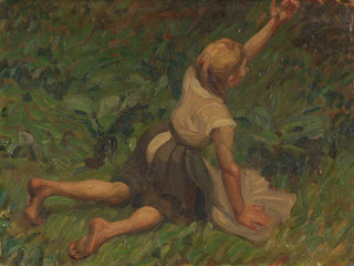 Studie over Askepot - Leo Putz — visning af kunstværket