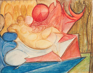 Leon Chwistek - Lying Female Nude.webp