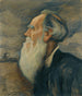 Portrait af Leon Tolstoj - Leonid Pasternak — visning af kunstværket