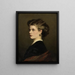 Bertha Müller, kunstnerens søster - Leopold Carl Müller — indrammet kunstværk på væggen