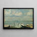 Vue de Mestre sur Venise, paysage lagunaire - Leopold Carl Müller — indrammet kunstværk på væggen