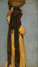 Studie af en Arabers figur med et fad - Leopold Carl Müller — visning af kunstværket
