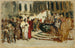 Esquisse for maleriet Marchands arabes à Venise - Leopold Carl Müller — visning af kunstværket