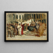 Esquisse for maleriet Marchands arabes à Venise - Leopold Carl Müller — indrammet kunstværk på væggen