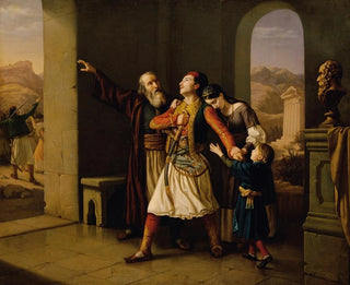 Leopold Loeffler - Ein griechischer Krieger nimmt Abschied.webp