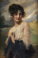 Portrait af dame - Leopold Schmutzler — visning af kunstværket