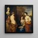 "Les Arts autour du buste de la reine Kristina de Suède" - David Klöcker Ehrenstrahl — vægpræsentation af kunstværket