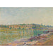 Reproduktion af maleriet Les Coteaux de La Celle-sous-Moret, Vues de Saint-Mammès - Alfred Sisley