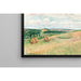 Reproduktion af maleriet Les Coteaux de Thierceville, Meules, Berger et Troupeau - Camille Pissarro