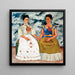Reproduktion af maleriet Les Deux Fridas - Frida Kahlo
