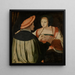 Les Fiancés - Lucas van Leyden — indrammet kunstværk på væggen