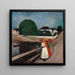 Les Filles sur le Pont - Edvard Munch — indrammet kunstværk på væggen