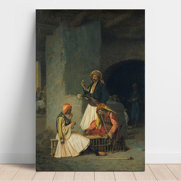 Reproduktion af maleriet Les Joueurs de dames - Jean-Léon Gérôme