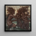 Les Phorcydes - Elihu Vedder — indrammet kunstværk på væggen