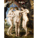 Reproduktion af maleriet af De Tre Gracer - Peter Paul Rubens
