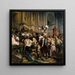 "Les Vainqueurs de la Bastille devant l'Hôtel de Ville, 14 juillet 1789" af Paul Delaroche — indrammet kunstværk på væggen