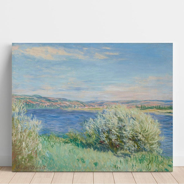 Reproduktion af maleriet "Les bords de la Seine près de Vétheuil" - Claude Monet